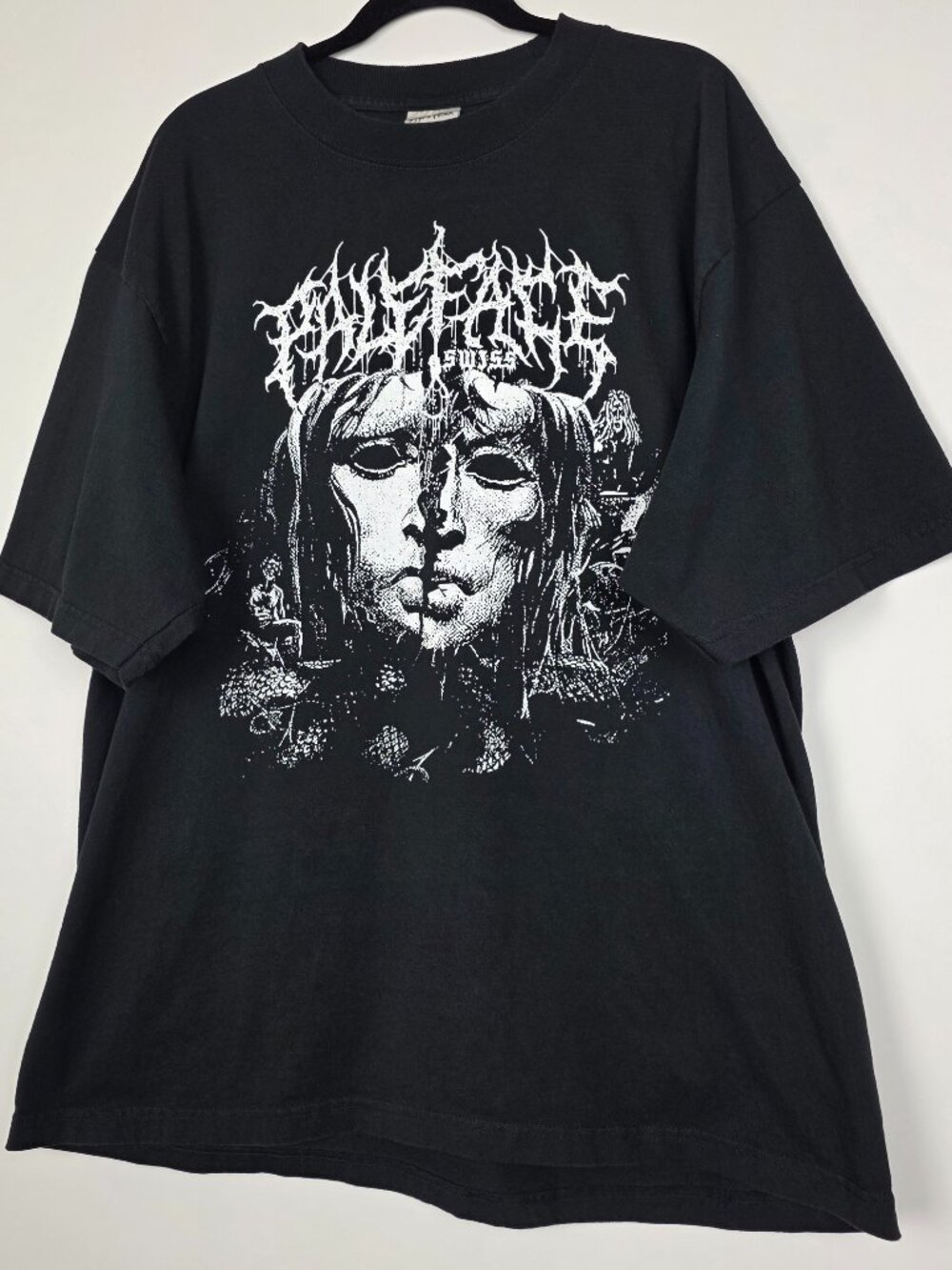 Shaka Paleface Swiss Switzerlands Scariest Heavy Metal Mens XL Graphic T Shirt